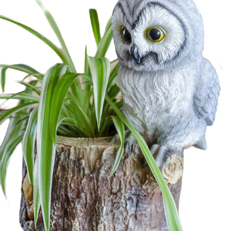 Jardinière Hibou Originale - Décoration Jardin 