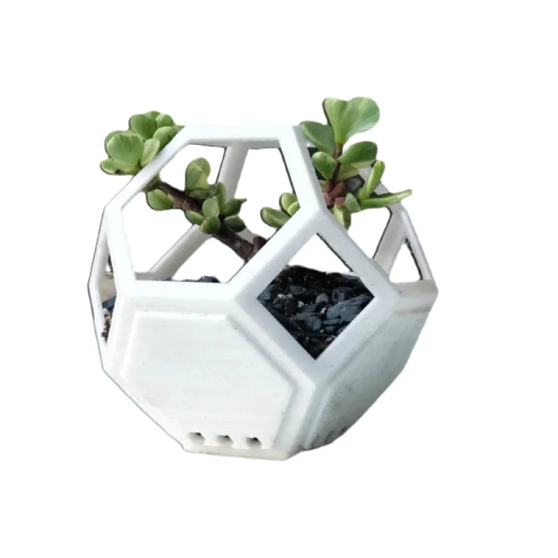 Jardinière modulaire empilable géométrique