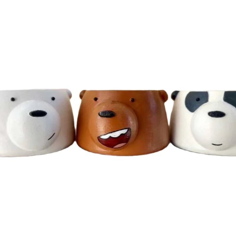 Jardinière We Bare Bears | PolyPrestige3D