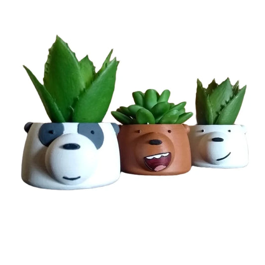 Jardinière We Bare Bears | PolyPrestige3D