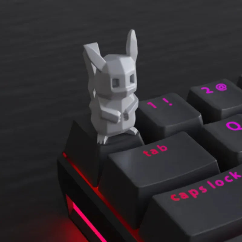 Keycap Basse Poly Pikachu - Accessoire Clavier Unique