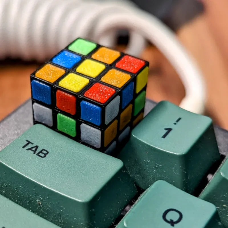 Keycap de Rubik's Cube - Accessoire Unique pour Claviers