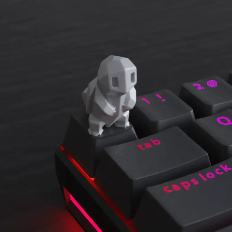 Keycap Low Poly Carapuce - Accessoire Clavier 3D Unique