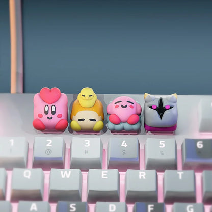 Keycaps Kirby pour Clavier Mécanique - PolyPrestige3D