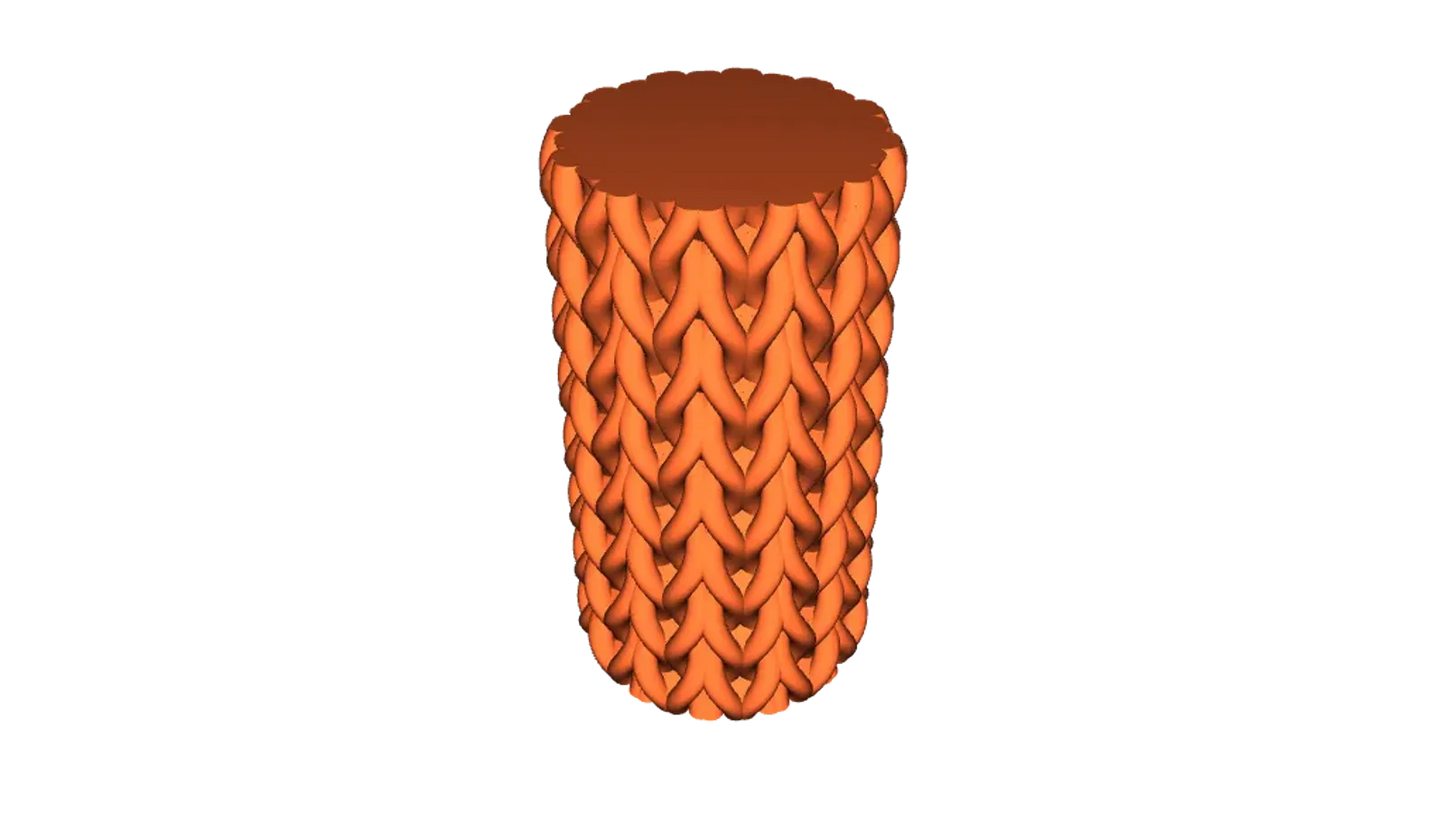 Vase Tricoté Brut (mode vase)