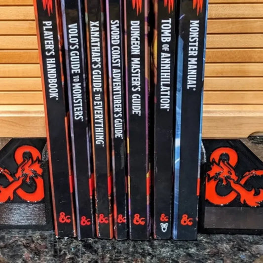 Serre-Livres avec le  Logo de D&D - PolyPrestige 3D