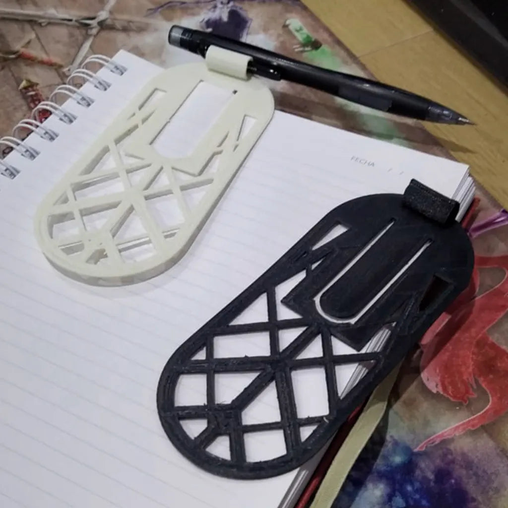 Marque-page avec porte-stylo