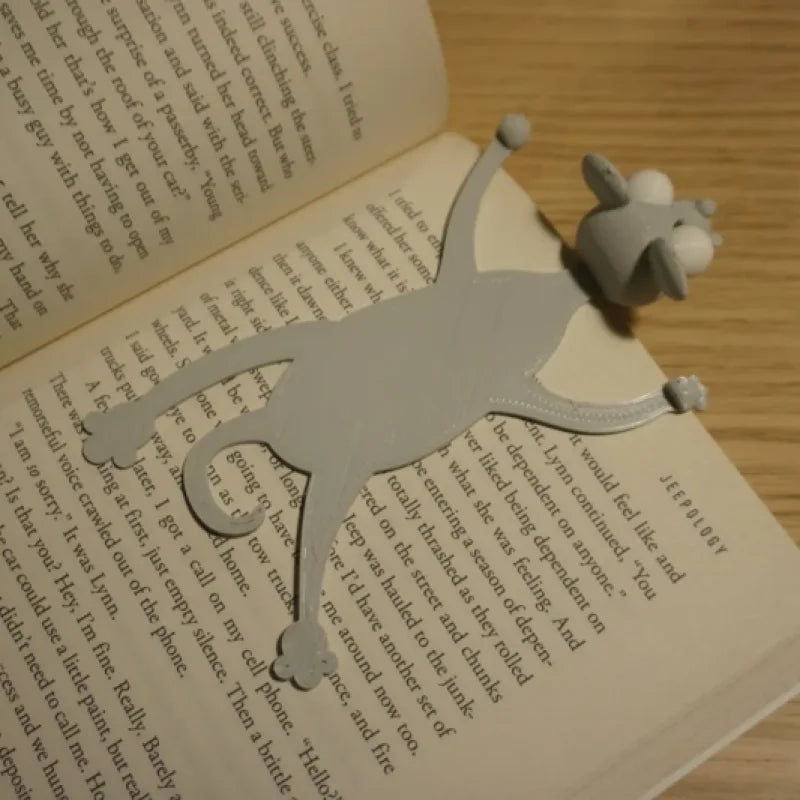 Le Marque-Page Souris Plate - Accessoire Livre Unique 3D