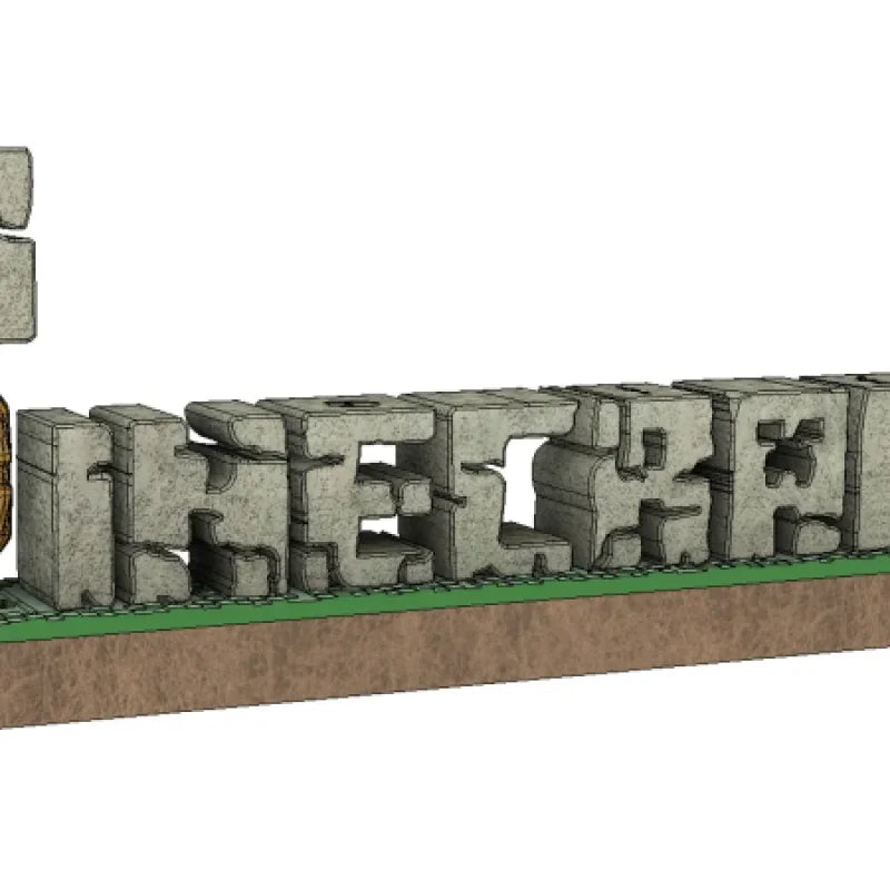 Logo Minecraft 3D ⛏ (pas de colle nécessaire)