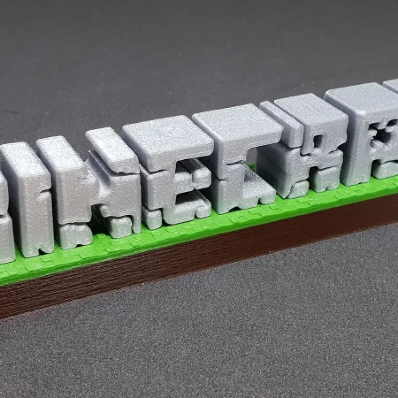 Logo Minecraft 3D ⛏ (pas de colle nécessaire)