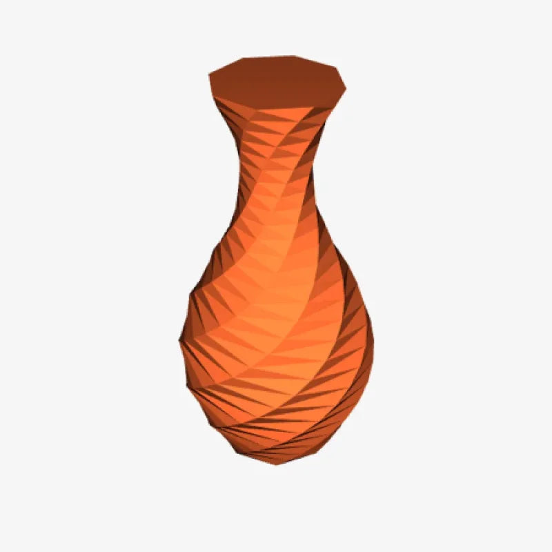 Low-Poly Rose Vase