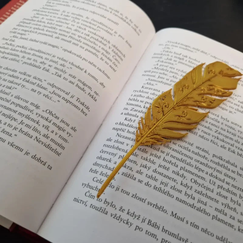 Marque page plume