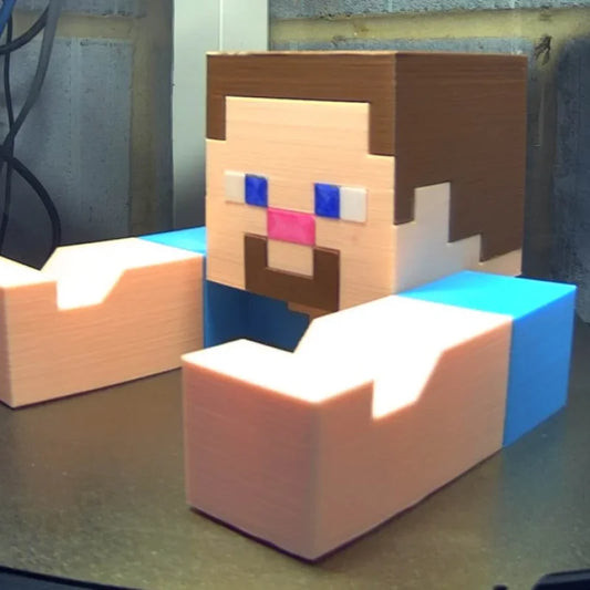 Minecraft Steve Nintendo Switch stand and game cartridge holder