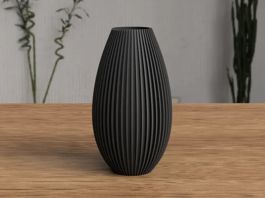 Vase moderne à rainures