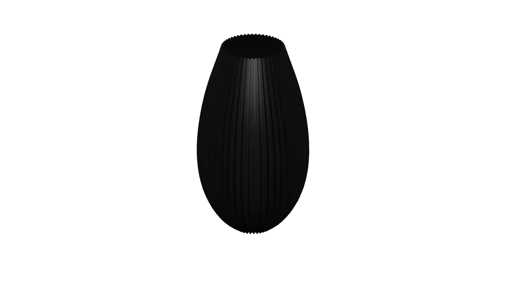 Vase moderne à rainures