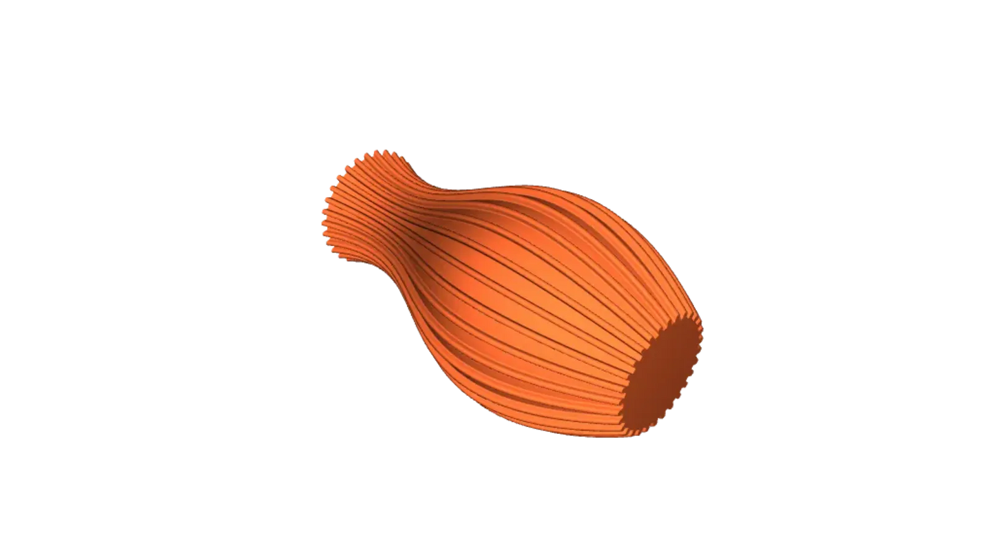 Vase Nordique avec Rayures, Mode Vase