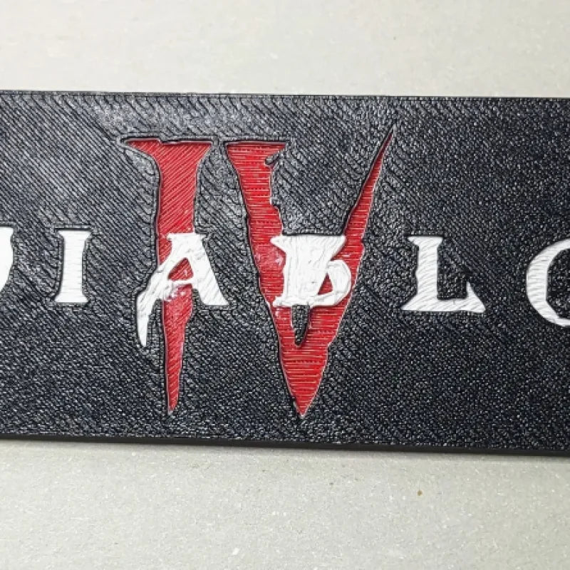 (Official Diablo IV Lilith Head) - Diablo IV Logo 1.0 für Lilith Kopf mit LED Augen -/- Diablo IV Logo 1.0 for Lilith