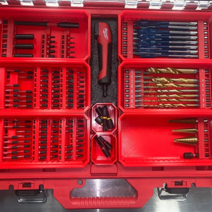 Organisation des embouts de perceuse/visseuse Milwaukee dans un coffret Packout