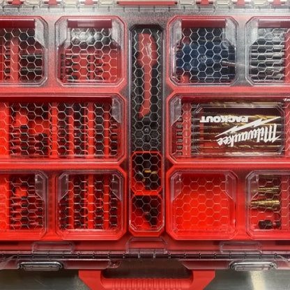 Organisation des embouts de perceuse/visseuse Milwaukee dans un coffret Packout