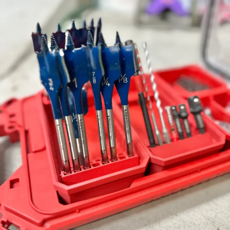 Organisation des embouts de perceuse/visseuse Milwaukee dans un coffret Packout
