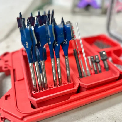 Organisation des embouts de perceuse/visseuse Milwaukee dans un coffret Packout