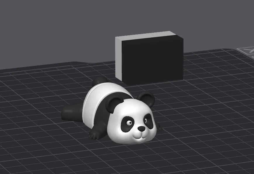 Porte-clés à figurine articulée Panda