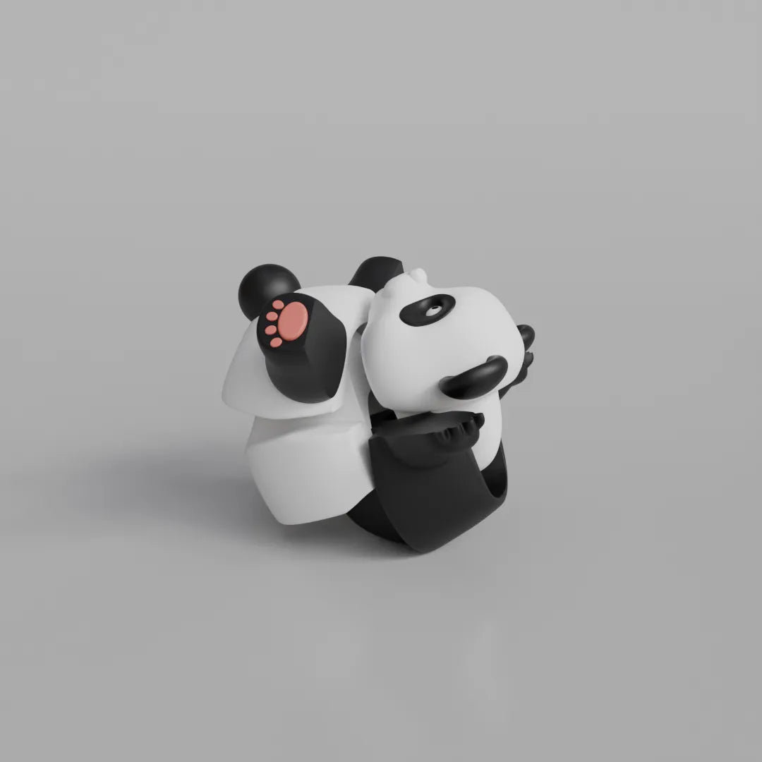 Porte-clés à figurine articulée Panda