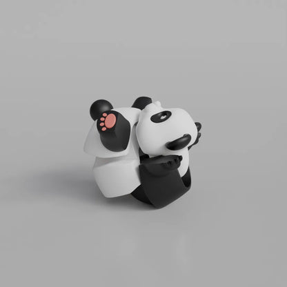 Porte-clés à figurine articulée Panda