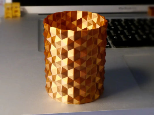 Vase de surface hexagonal (impression en spirale)