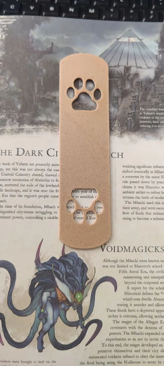 Paw print Bookmark