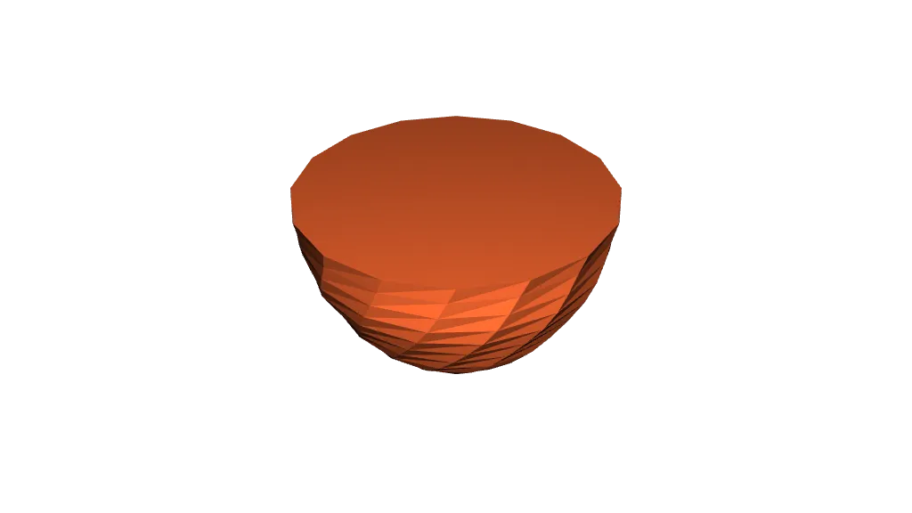 Bol polygonal vase élégant pour décoration moderne