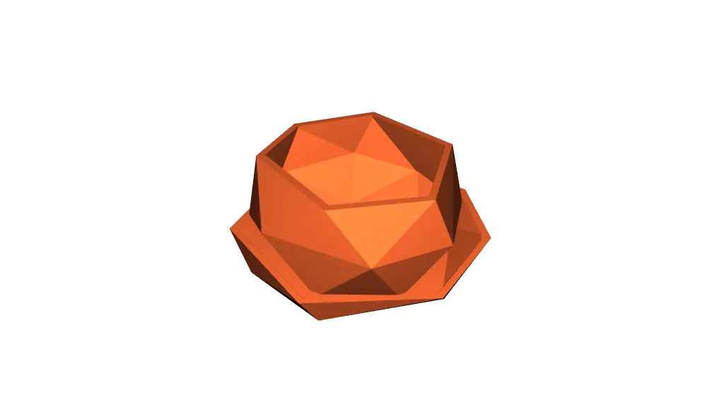 pot de plante mini low poly