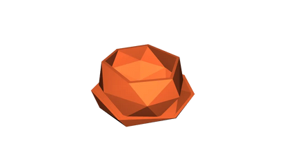 pot de plante mini low poly
