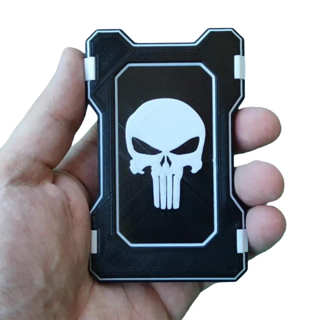 Porte Cartes avec Logo Punisher - PolyPrestige3D