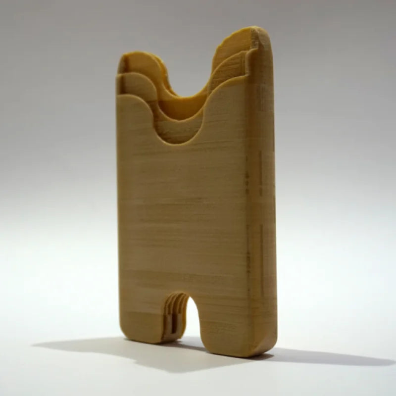 Porte-cartes minimaliste et naturel