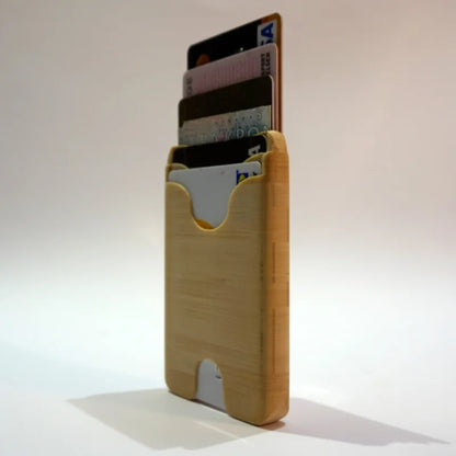 Porte-cartes minimaliste et naturel