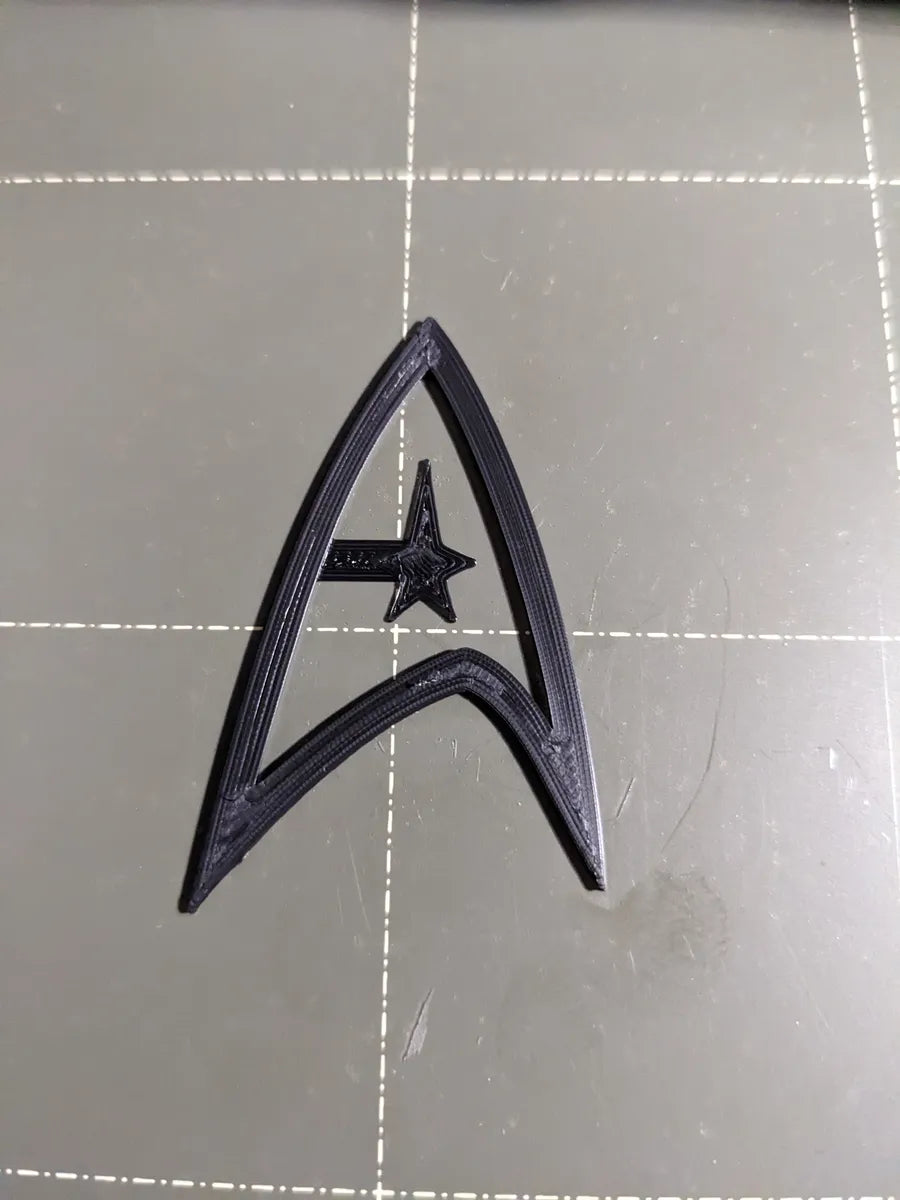 Marque-page Star Trek inspiré de l'insigne Warp Bubble