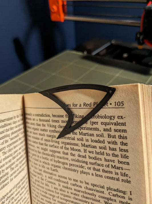Marque-page Star Trek inspiré de l'insigne Warp Bubble