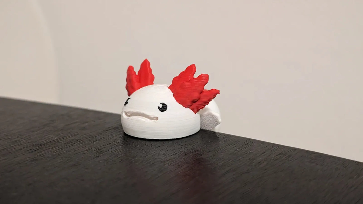 Porte-clés à figurine articulée Axolotl