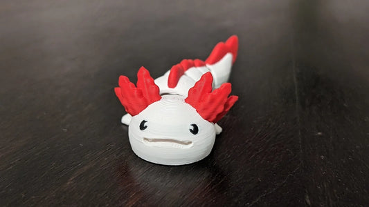 Porte-clés à figurine articulée Axolotl