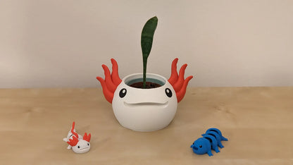 Porte-clés à figurine articulée Axolotl