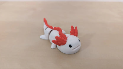 Porte-clés à figurine articulée Axolotl