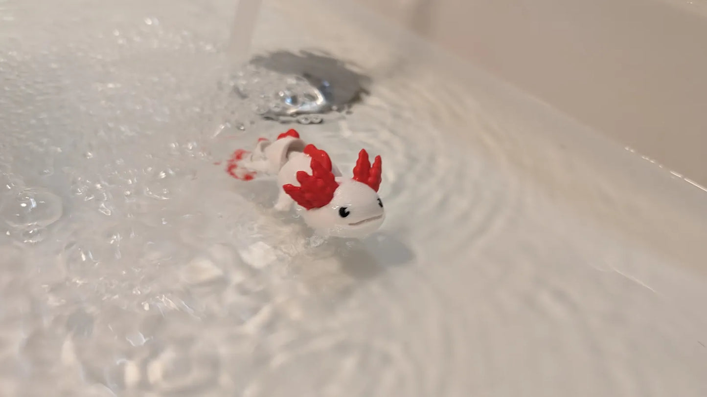 Porte-clés à figurine articulée Axolotl
