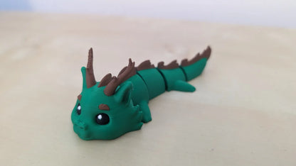 Dragon de Forêt- Porte-clés Figure articulée