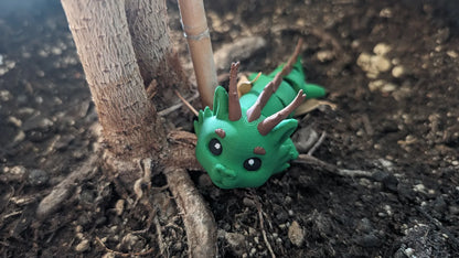 Dragon de Forêt- Porte-clés Figure articulée