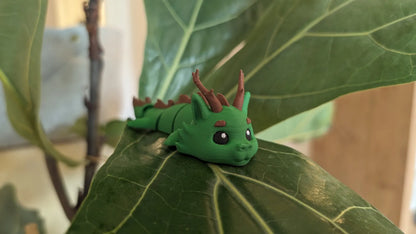 Dragon de Forêt- Porte-clés Figure articulée