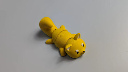 Porte-clés à figurine articulée Shiba Inu