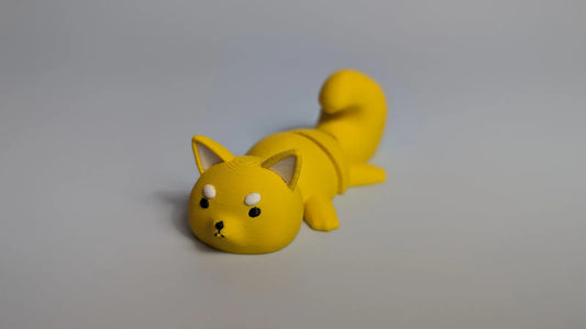 Porte-clés à figurine articulée Shiba Inu