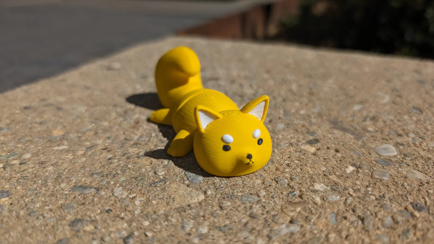 Porte-clés à figurine articulée Shiba Inu