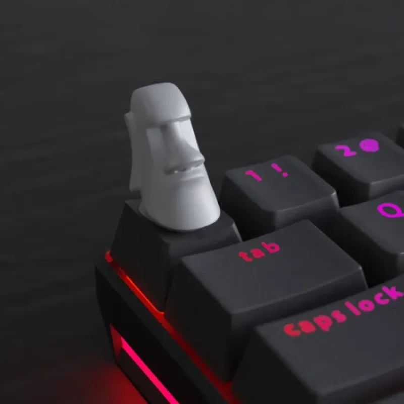 Keycap Moai - Artisanat Unique pour Claviers 